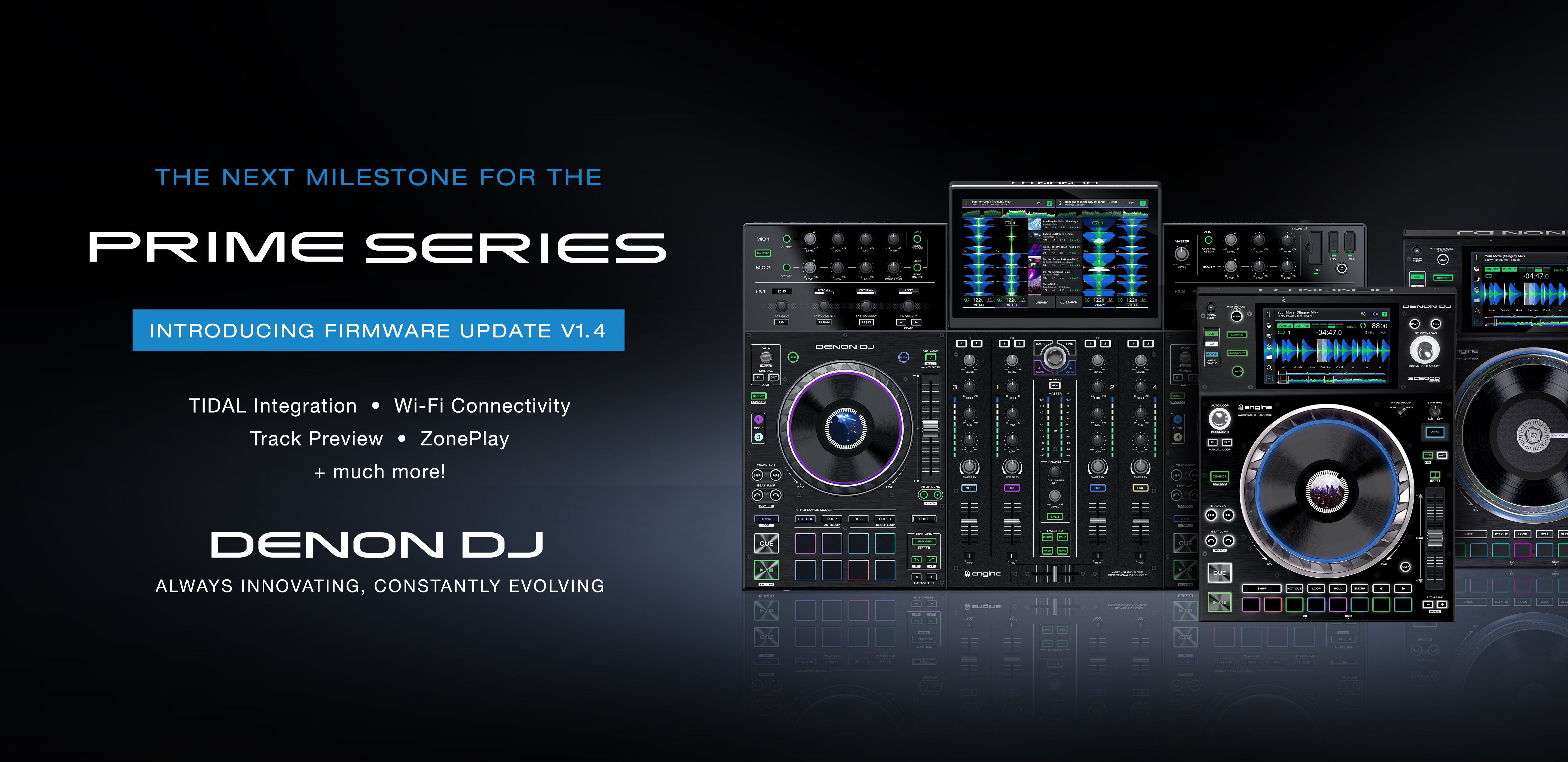 Nieuwe update voor de Denon DJ Prime serie!